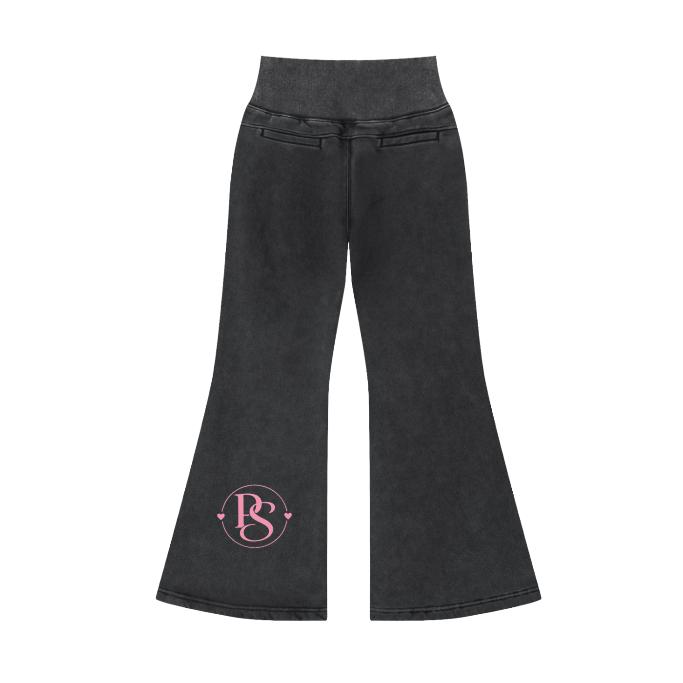 Vintage Washed Flared Fleece Pants